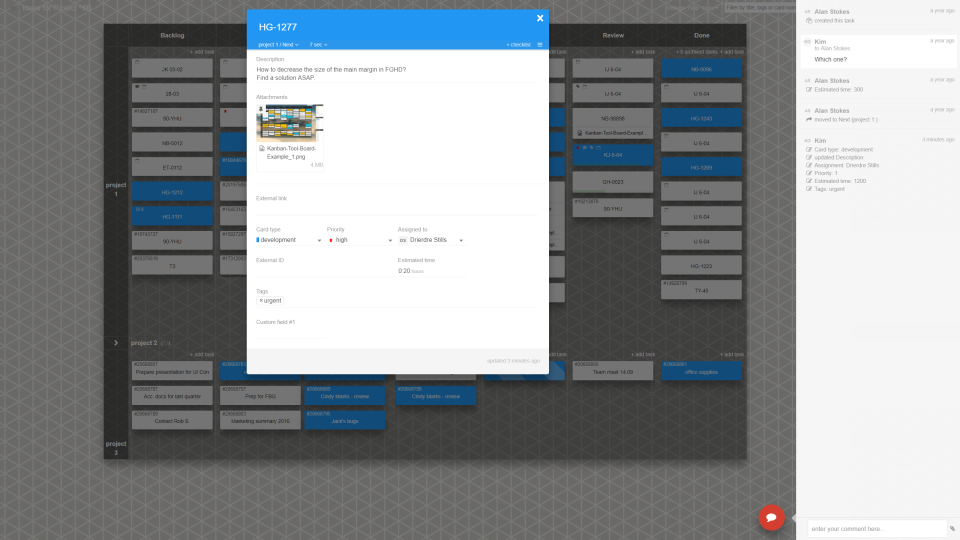 screenshot of Kanban Tool